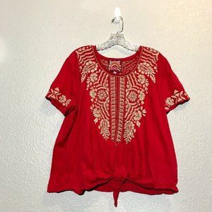 Johnny Was LA Rita Knot Tie T Shirt